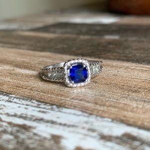 KAY Jewelers Sterling Silver Sapphire Ring